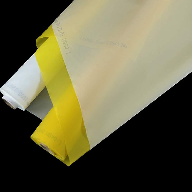 ETPUVIUMBE Silk Screen Printing Mesh, Size 50inchx1Yard, 100/110/120/140/160/180/200/250/300Mesh, White Yellow for Screen Printing Machine Equipment Accessories, Filter Painting, Polyester (160M/64T White) - Image 4